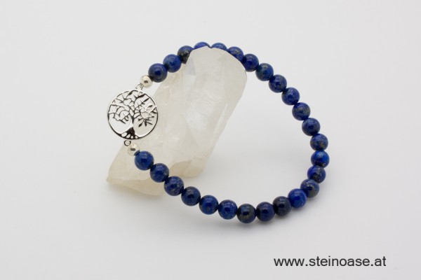 Armband "Lebensbaum" Lapis Lazuli 6mm